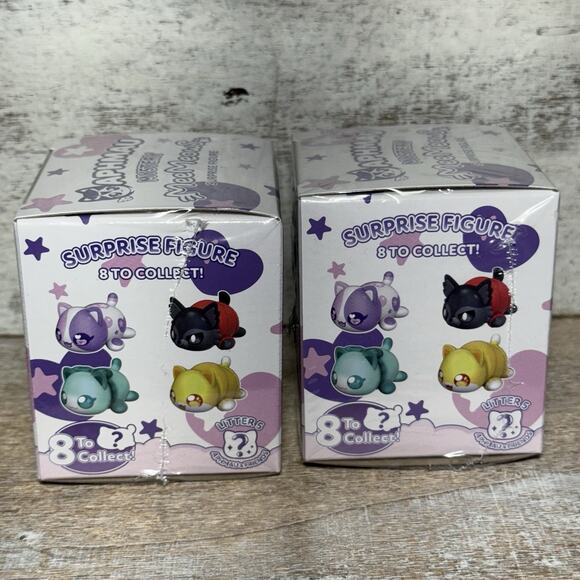 Lot of 2 Aphmau Mystery MEE MEOWS & FRIENDS Surprise Figure LITTER 5 SEALED NEW - Picture 4 of 12